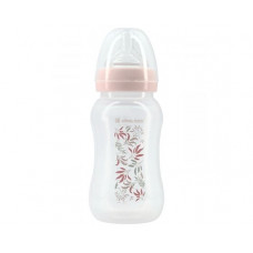 Anti-colic feeding bottle Kikka Boo 330ml Tropical leaves Pink с доставкой по Кишиневу и всей Молдове. Малышам по лучшим ценам в Молдове