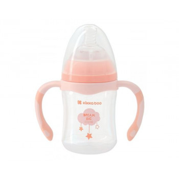 Anti-colic feeding bottle Kikka Boo 180ml Peach Cloud с доставкой по Кишиневу и всей Молдове. Малышам по лучшим ценам в Молдове