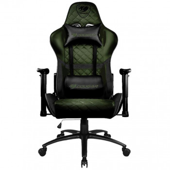 Scaun Gaming Cougar Armor One, PVC Piele, Negru/Verde