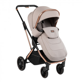 Stroller Kikka Boo 3 in 1 Angele, Chrome Beige