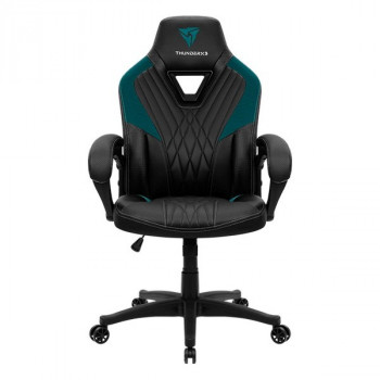 Scaun Gaming ThunderX3 DC1, PU Piele, Negru/Albastru cu livrare în Chișinău și Moldova. Accesorii pentru jocuri la cele mai mici prețuri