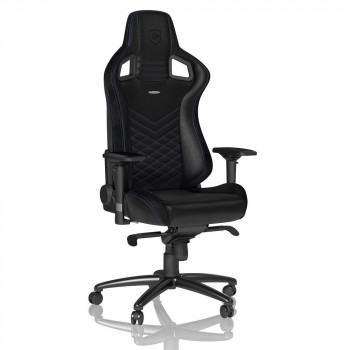 Scaun Gaming Noblechairs Epic, PU Piele, Negru/Albastru cu livrare în Chișinău și Moldova. Accesorii pentru jocuri la cele mai mici prețuri