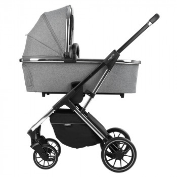 Stroller Kikka Boo 3 in 1 Angele, Chrome Grey