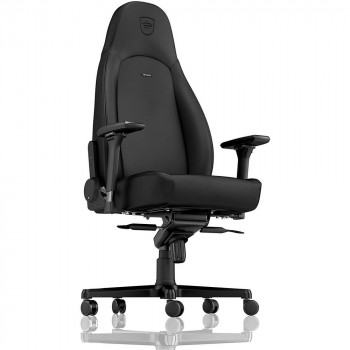 Scaun Gaming Noblechairs Icon, Vinil, Negru cu livrare în Chișinău și Moldova. Accesorii pentru jocuri la cele mai mici prețuri