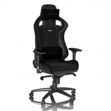 Игровое кресло Noblechairs Epic, Искусственная кожа, Черный/Синий с доставкой по Кишиневу и всей Молдове. Игровые аксессуары по лучшим ценам в Молдове