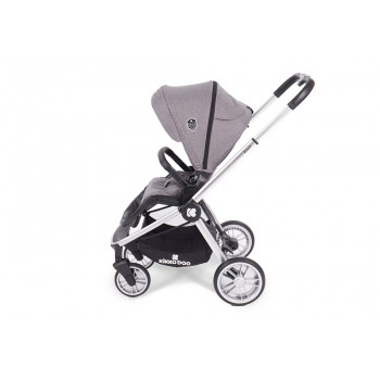 Stroller Kikka Boo 3 in 1 Vicenza Luxury, Grey silver frame