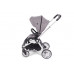 Stroller Kikka Boo 3 in 1 Vicenza Luxury, Grey silver frame