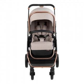 Stroller Kikka Boo 3 in 1 Angele, Chrome Beige