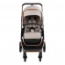 Stroller Kikka Boo 3 in 1 Angele, Chrome Beige