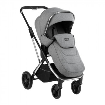 Stroller Kikka Boo 3 in 1 Angele, Chrome Grey